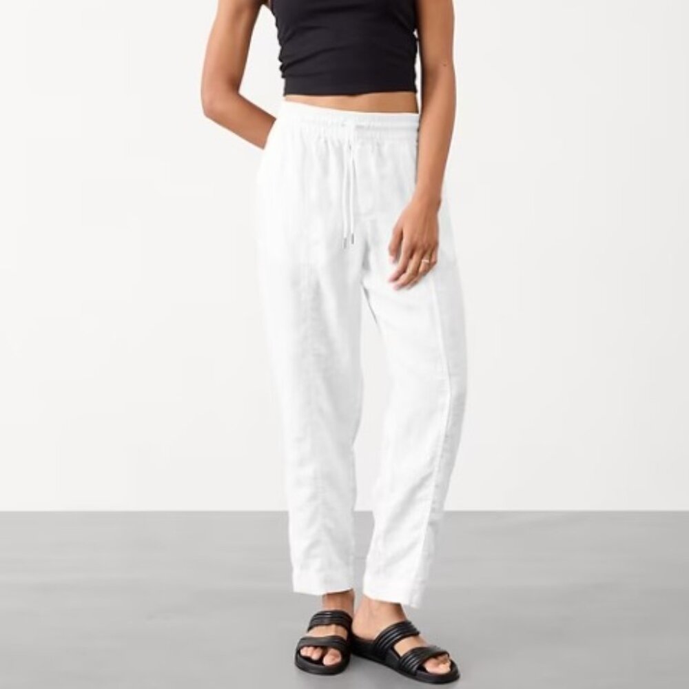NWT Athleta Retreat Linen Ankle Pant, Size: Med Tall